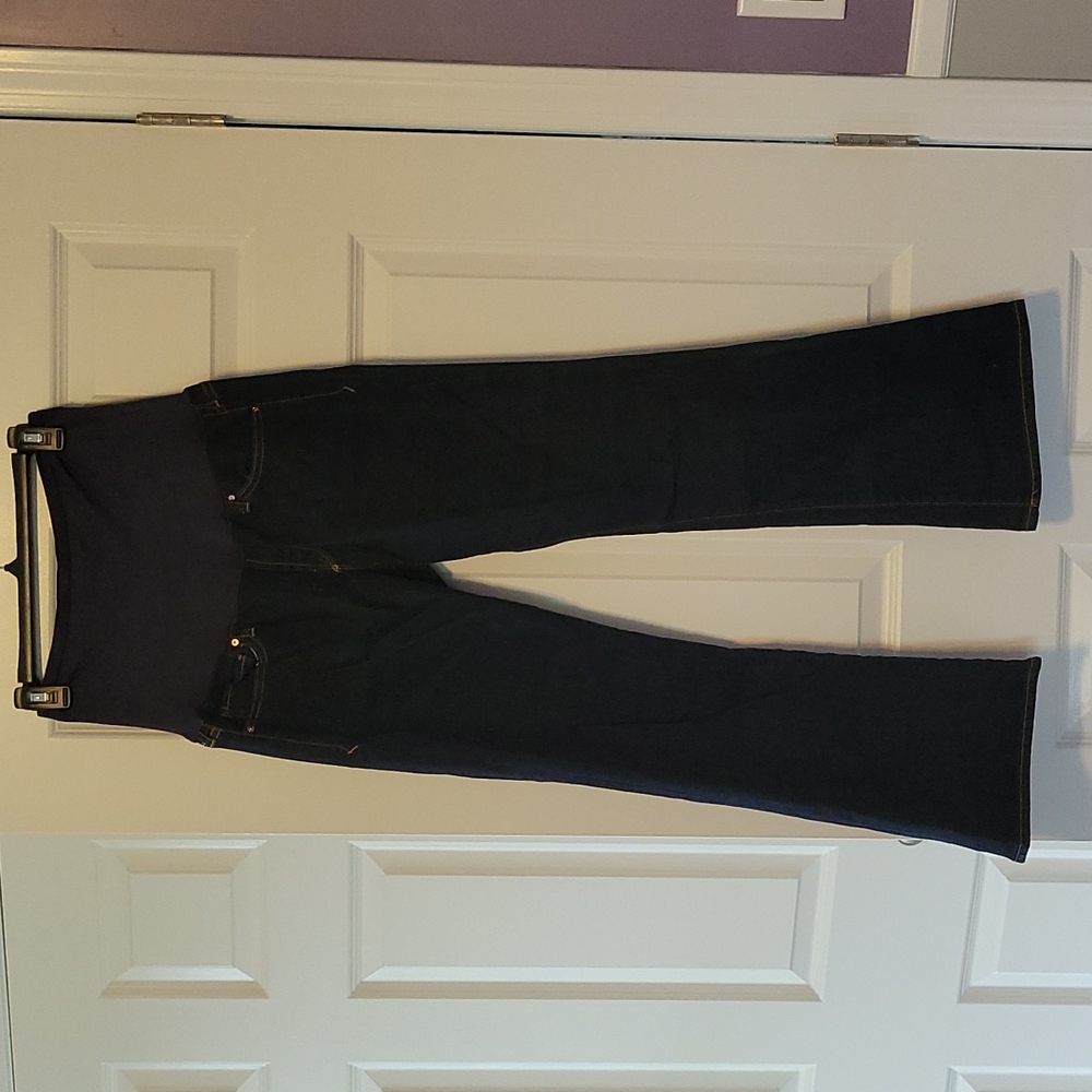 Gap dark wash maternity jeans